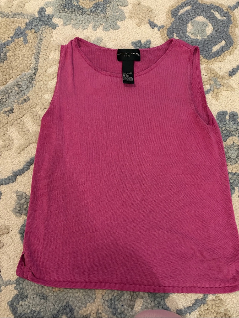August Silk Women's Sleeveless Pink Size S